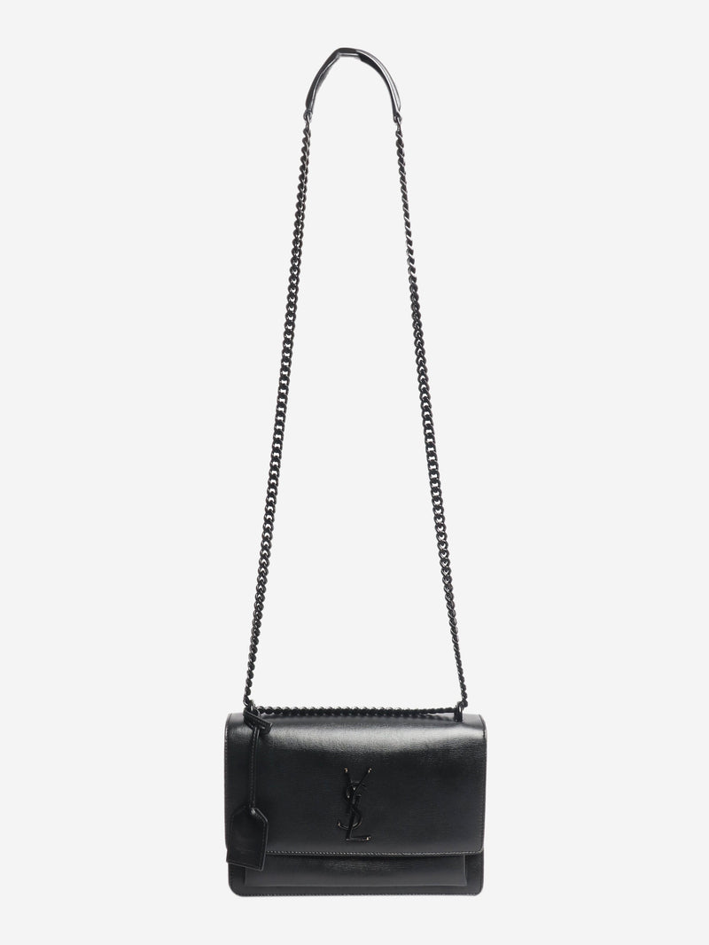 Black medium Sunset bag Cross-body Bags Saint Laurent 