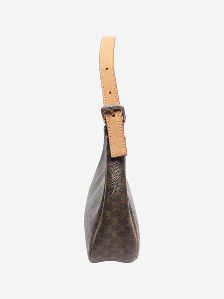 Brown vintage Macadam shoulder bag alternate image