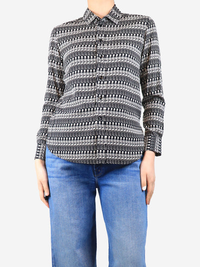 Black skeleton printed shirt - size UK 10 Tops Saint Laurent 
