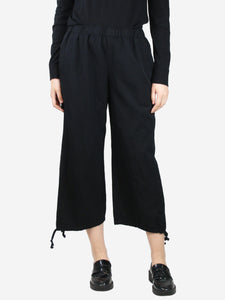 Comme Des Garçons GIRL Black drawstring trousers - size M