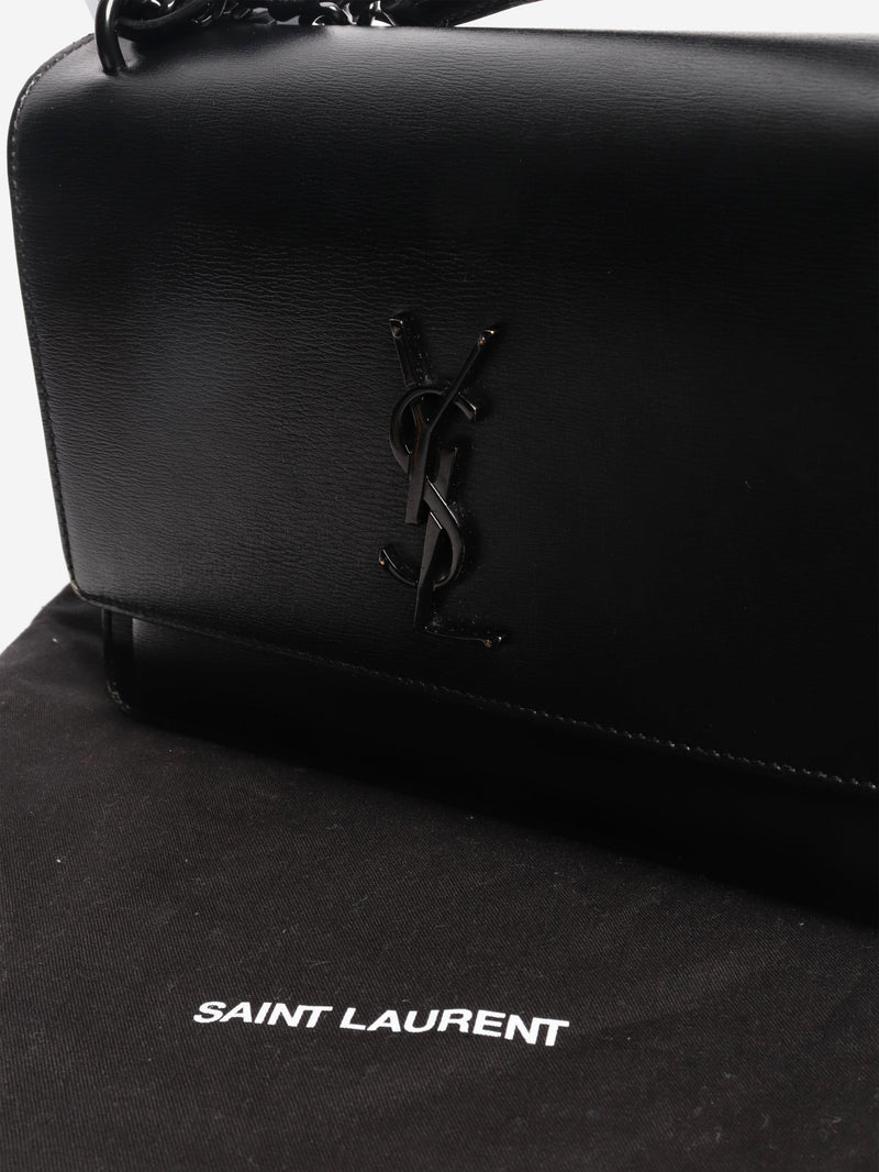 Black medium Sunset bag Cross-body Bags Saint Laurent 