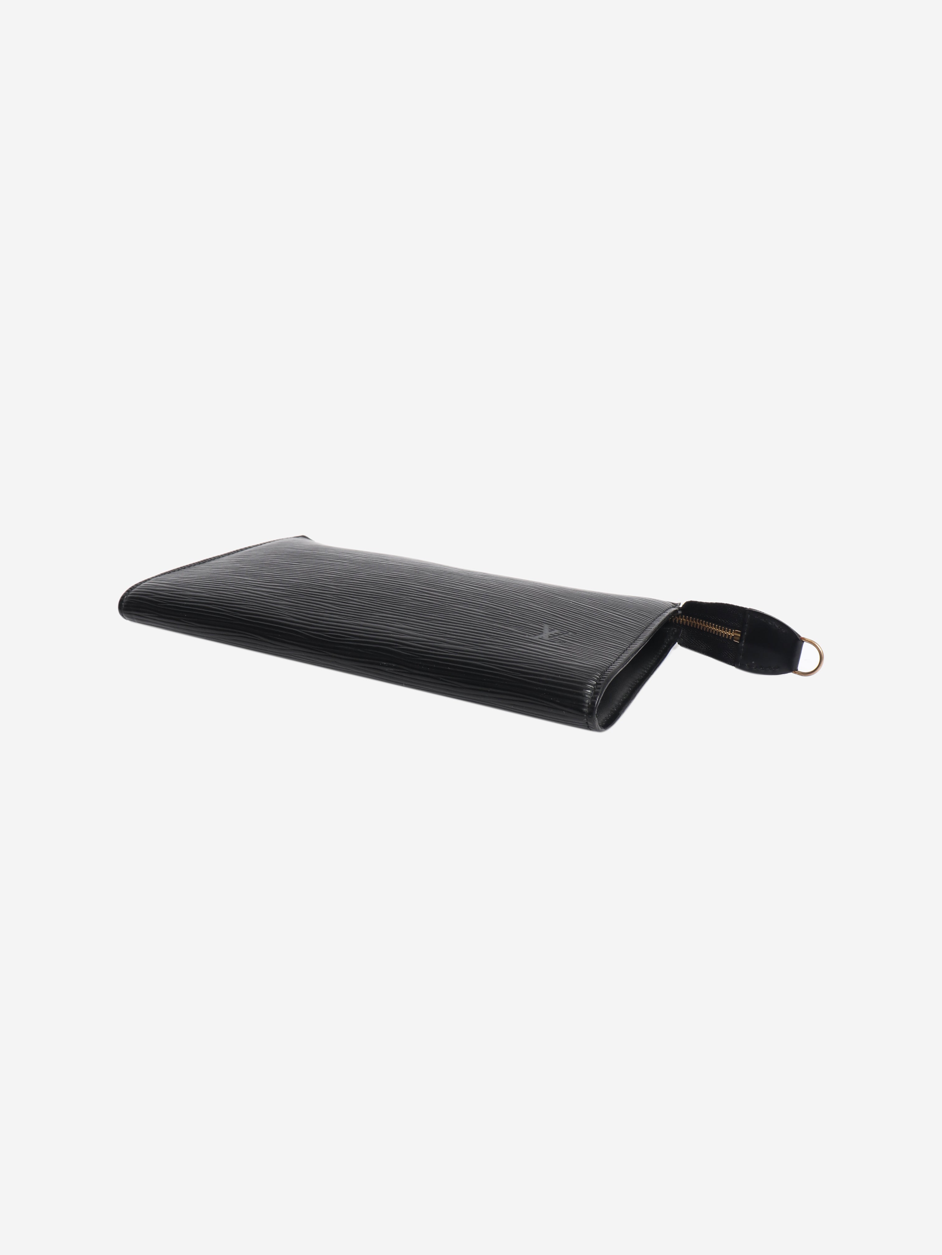 Black 1996 EPI leather key pouch