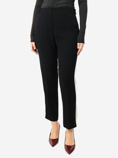 Black trousers with white side detail - size UK 10 Trousers Claudie Pierlot 