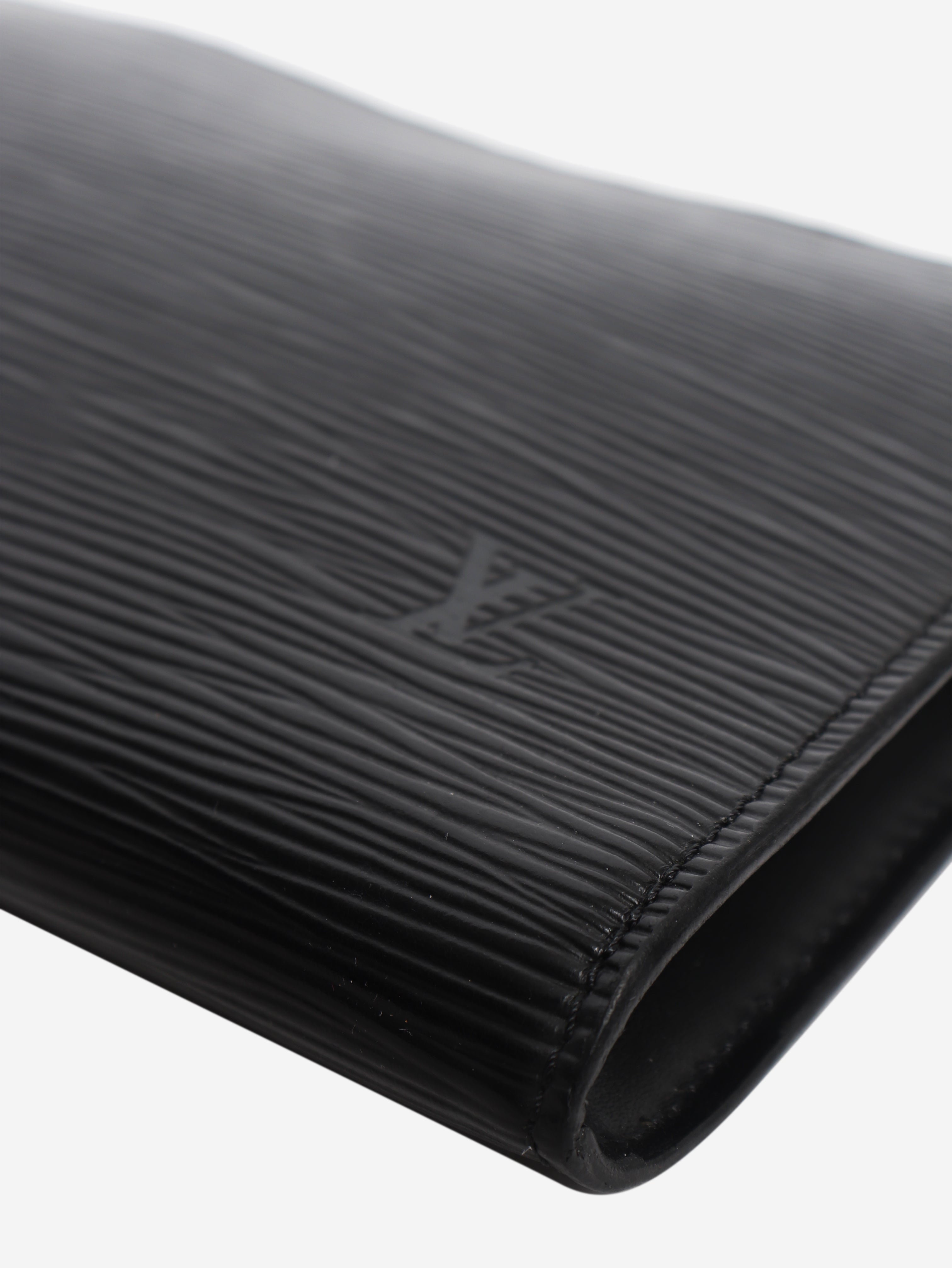 Black 1996 EPI leather key pouch