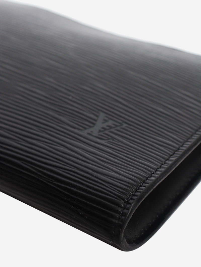 Black 1996 EPI leather key pouch