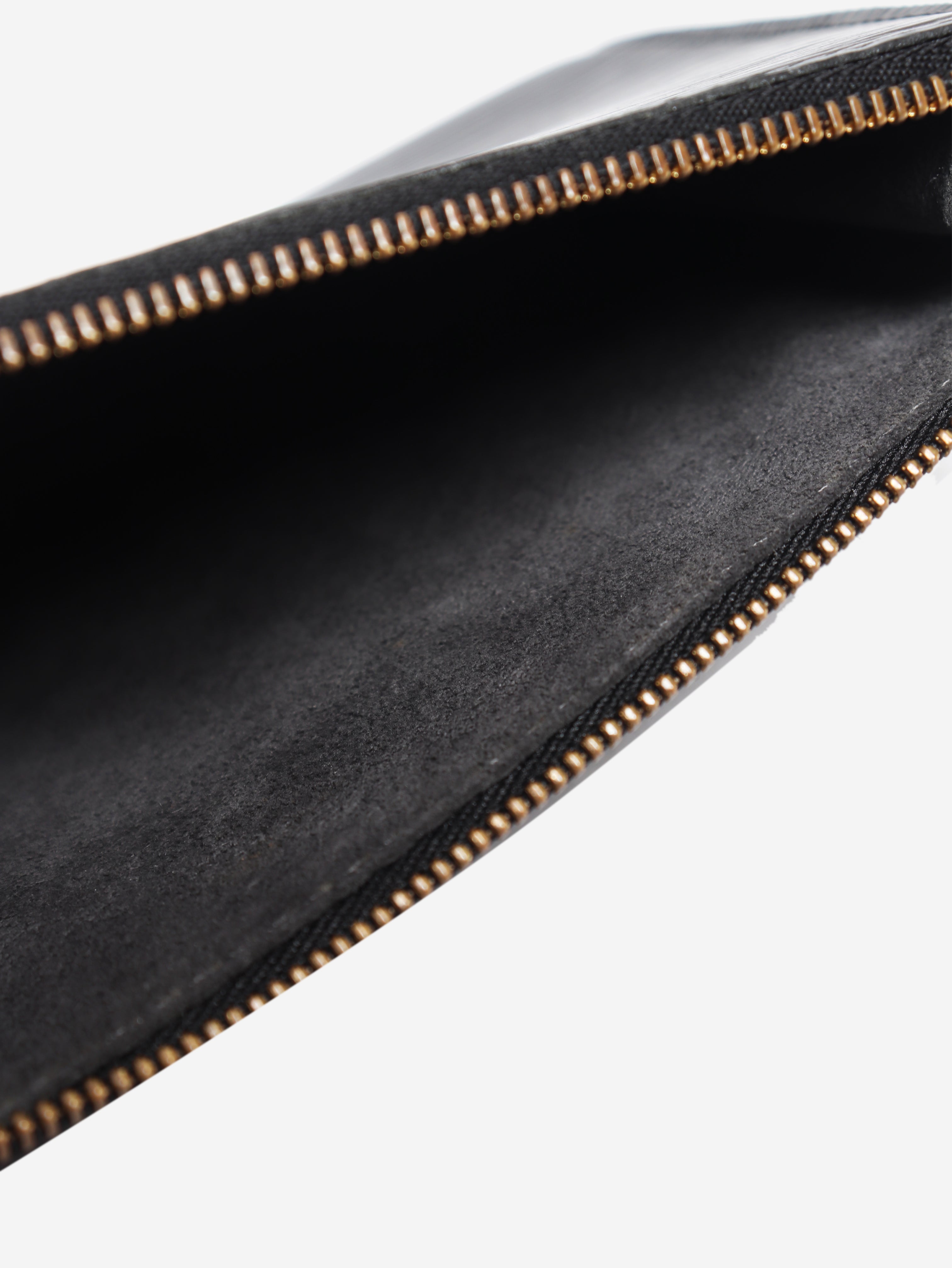 Black 1996 EPI leather key pouch