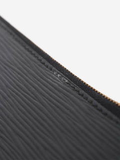 Black 1996 EPI leather key pouch