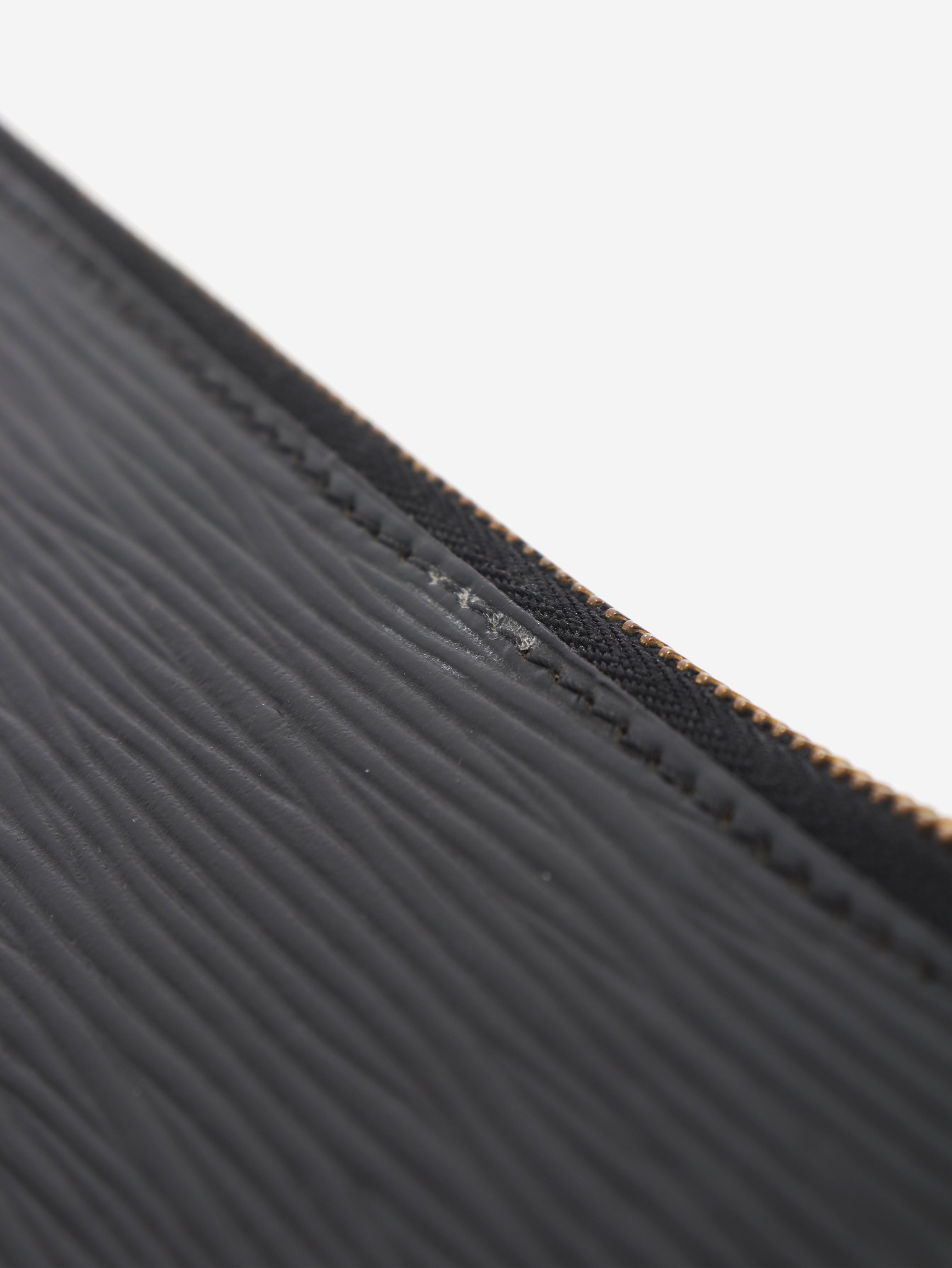 Black 1996 EPI leather key pouch