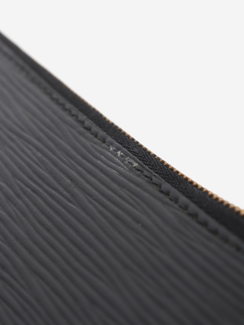 Black 1996 EPI leather key pouch