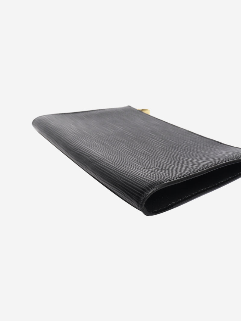 Black 1996 EPI leather key pouch