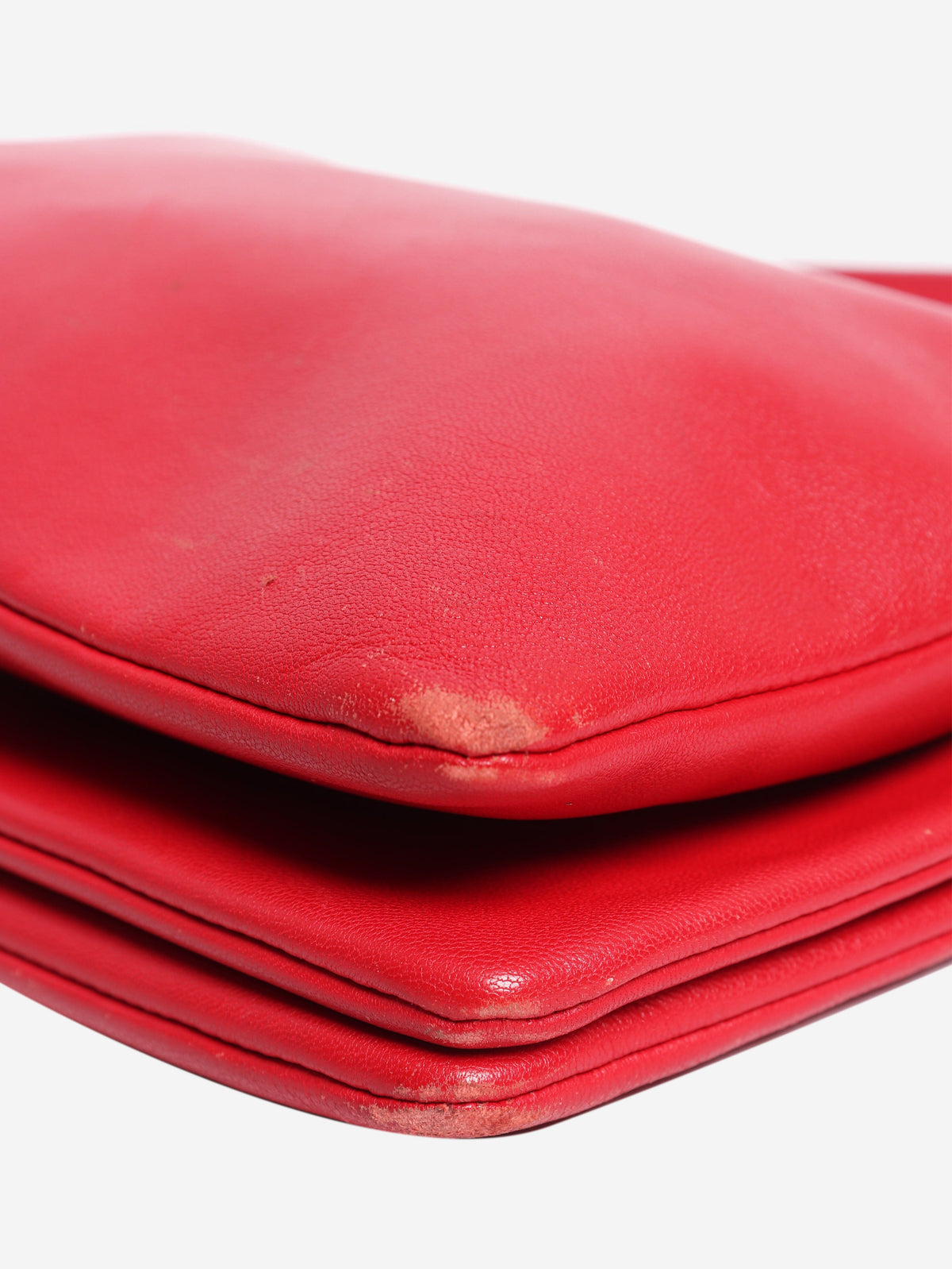 Red leather trio case crossbody bag Cross-body Bags Celine 