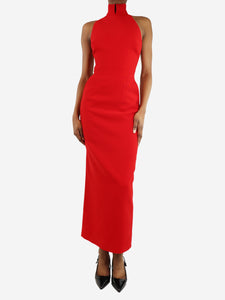 New Arrivals Red Hemingway halterneck midi dress - size UK 6