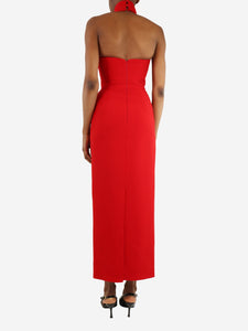 New Arrivals Red Hemingway halterneck midi dress - size UK 6