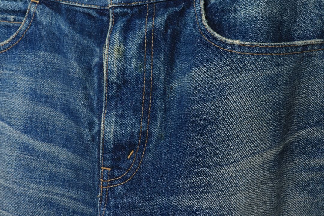 Blue Triomphe denim shorts - size UK 8 Denim Celine 