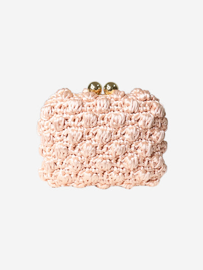 Pink knot detail clutch bag Clutch bags Dolce & Gabbana 