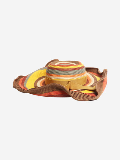 Brown striped hat