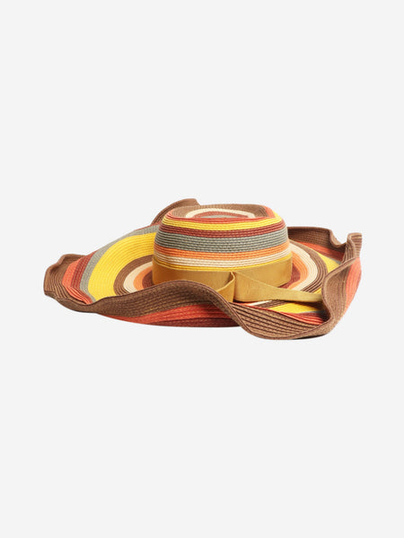 Brown striped hat product image