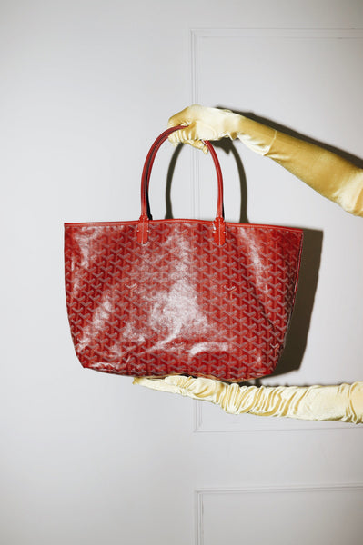 Red Saint Louis PM Goyardine monogram tote alternate image