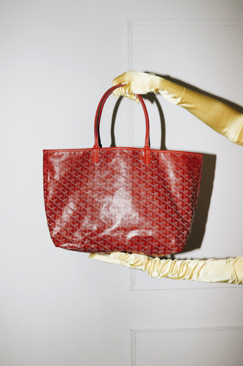 Red Saint Louis PM Goyardine monogram tote Tote Bags Goyard 