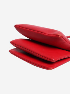 Red leather trio case crossbody bag Cross-body Bags Celine 