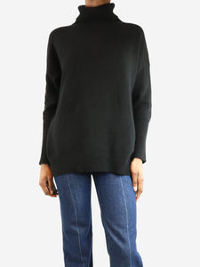 Chinti & Parker Black cashmere turtleneck  jumper - size XS