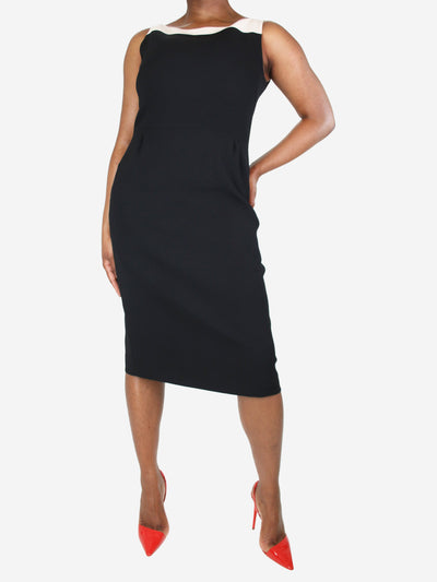 Black two-tone midi dress - size UK 14 Dresses Givenchy 