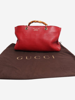 Red Bamboo Shopper tote Tote Bags Gucci 