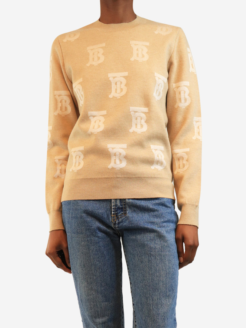 Neutral TB Monogram jumper - size XS