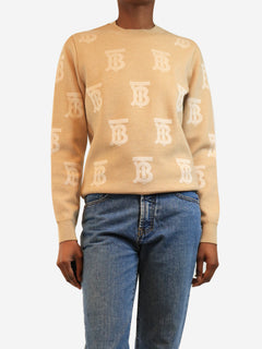 Neutral TB Monogram jumper - size XS