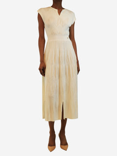 White sleeveless knit midi dress - size UK 8 Dresses Chanel 