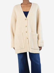 Toteme Neutral wool cardigan - size XS