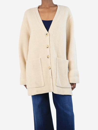 Neutral wool cardigan - size XS Knitwear Toteme 