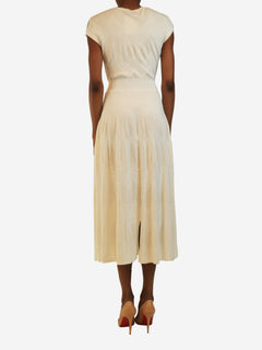 White sleeveless knit midi dress - size UK 8 Dresses Chanel 