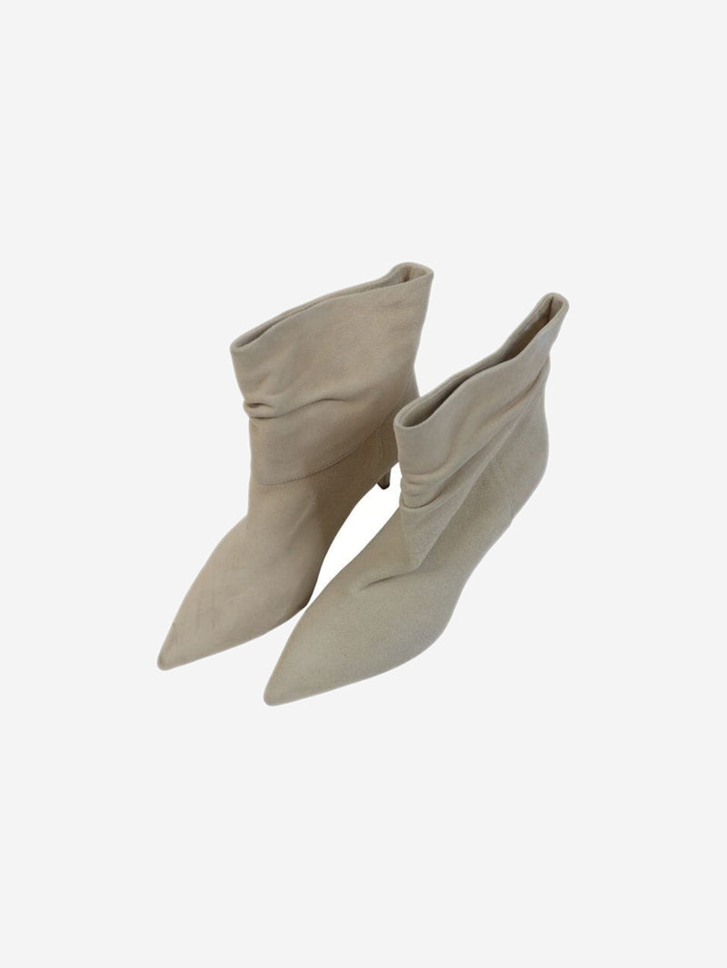 Ilio Smeraldo Cream ankle boots - size EU 37 (UK 4) Boots Ilio Smeraldo 
