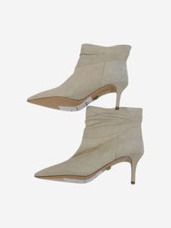 Ilio Smeraldo Cream ankle boots - size EU 37 (UK 4) Boots Ilio Smeraldo 