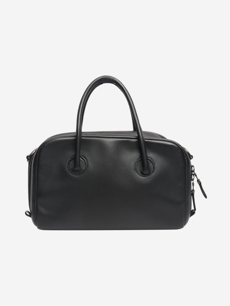 Black leather 2way crossbody bag product image