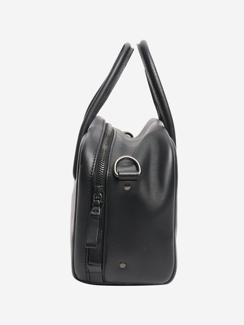 Black leather 2way crossbody bag Cross-body bags Isaac Reina 