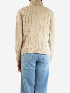 Max Mara Beige cable knit sweater - size S