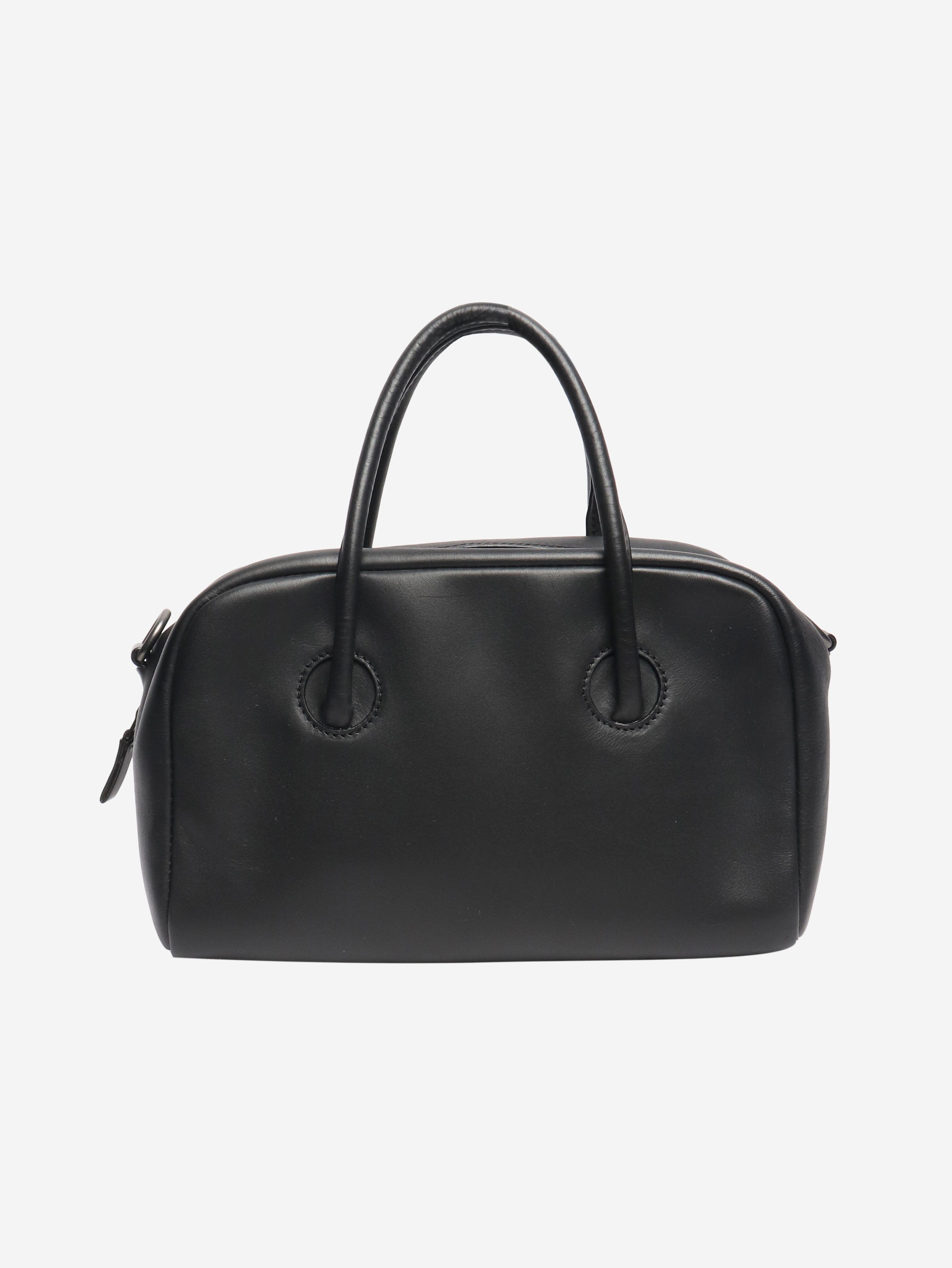 Black leather 2way crossbody bag Cross-body bags Isaac Reina 