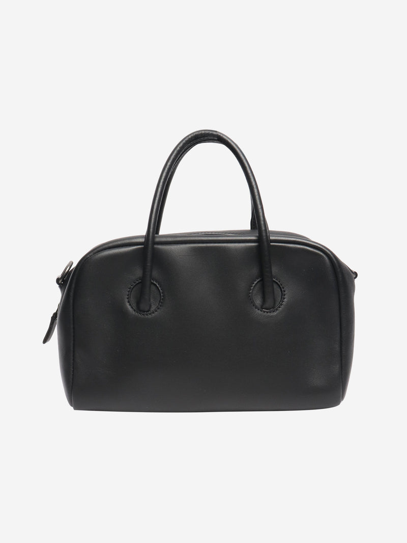 Isaac Reina pre-owned black leather 2way crossbody bag – Sign of