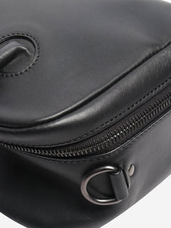 Black leather 2way crossbody bag Cross-body bags Isaac Reina 