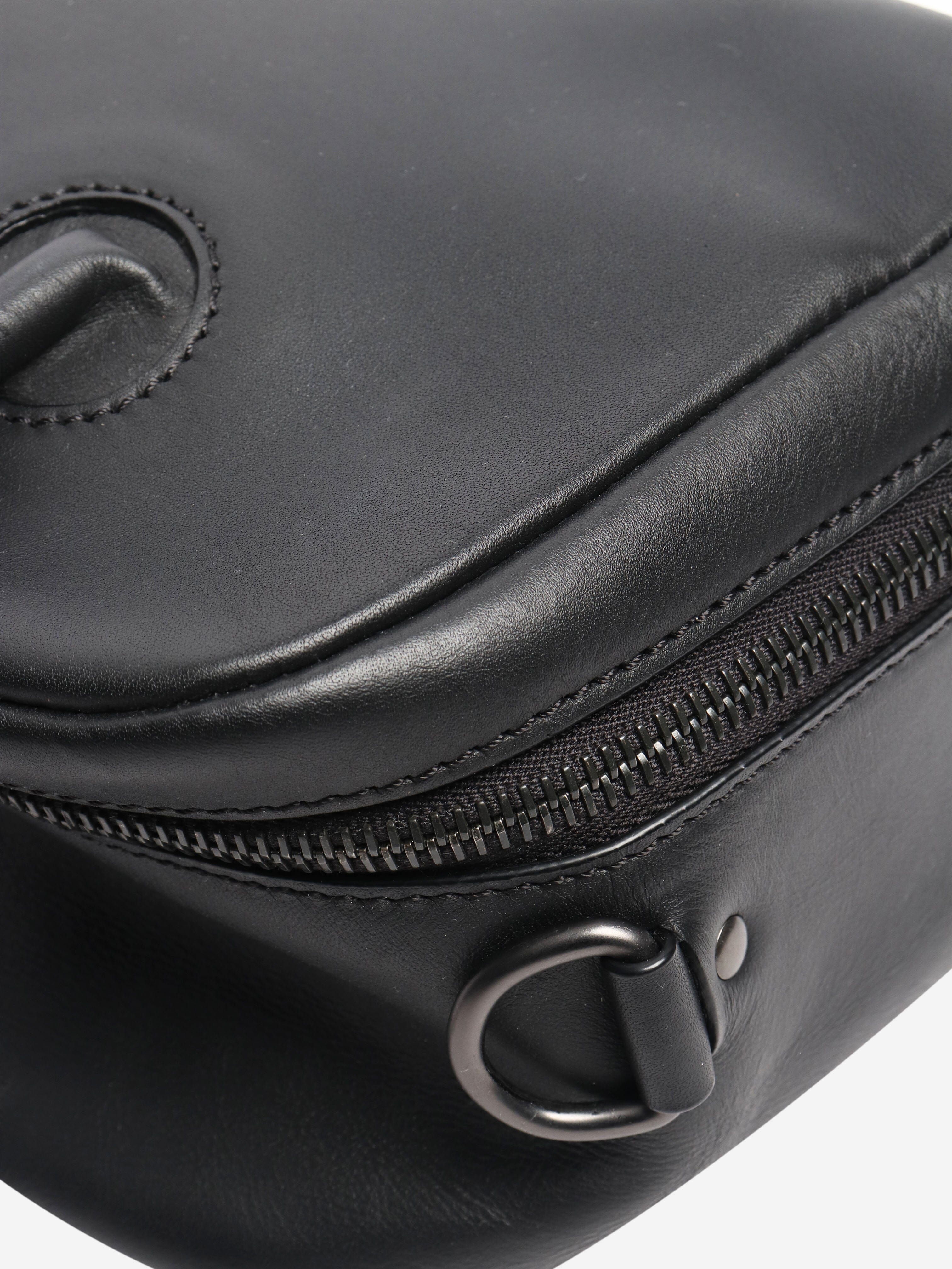 Black leather 2way crossbody bag Cross-body bags Isaac Reina 