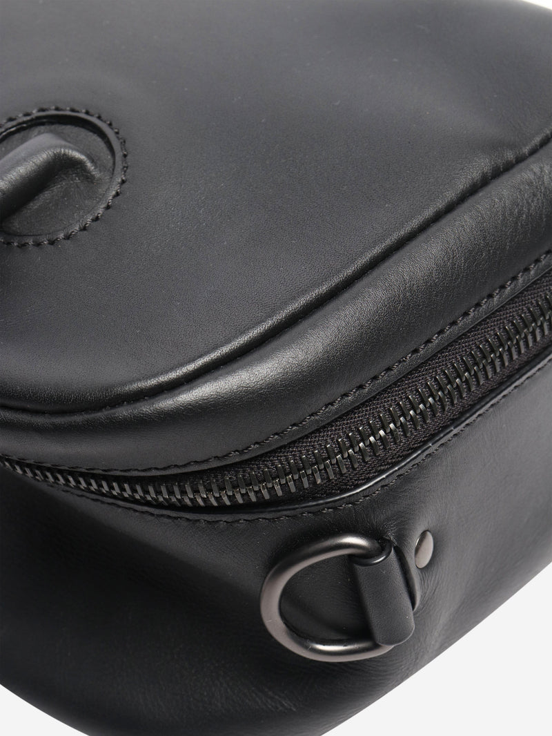 Black leather 2way crossbody bag Cross-body bags Isaac Reina 