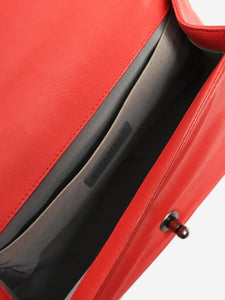 Chanel Red 2013 medium lambskin quilted Boy bag