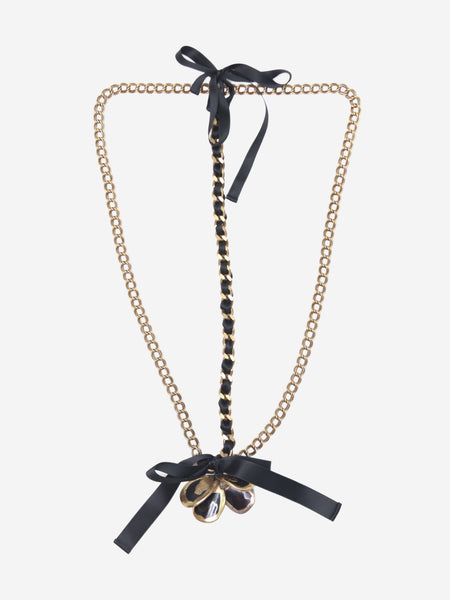 Gold butterfly chain necklace product image