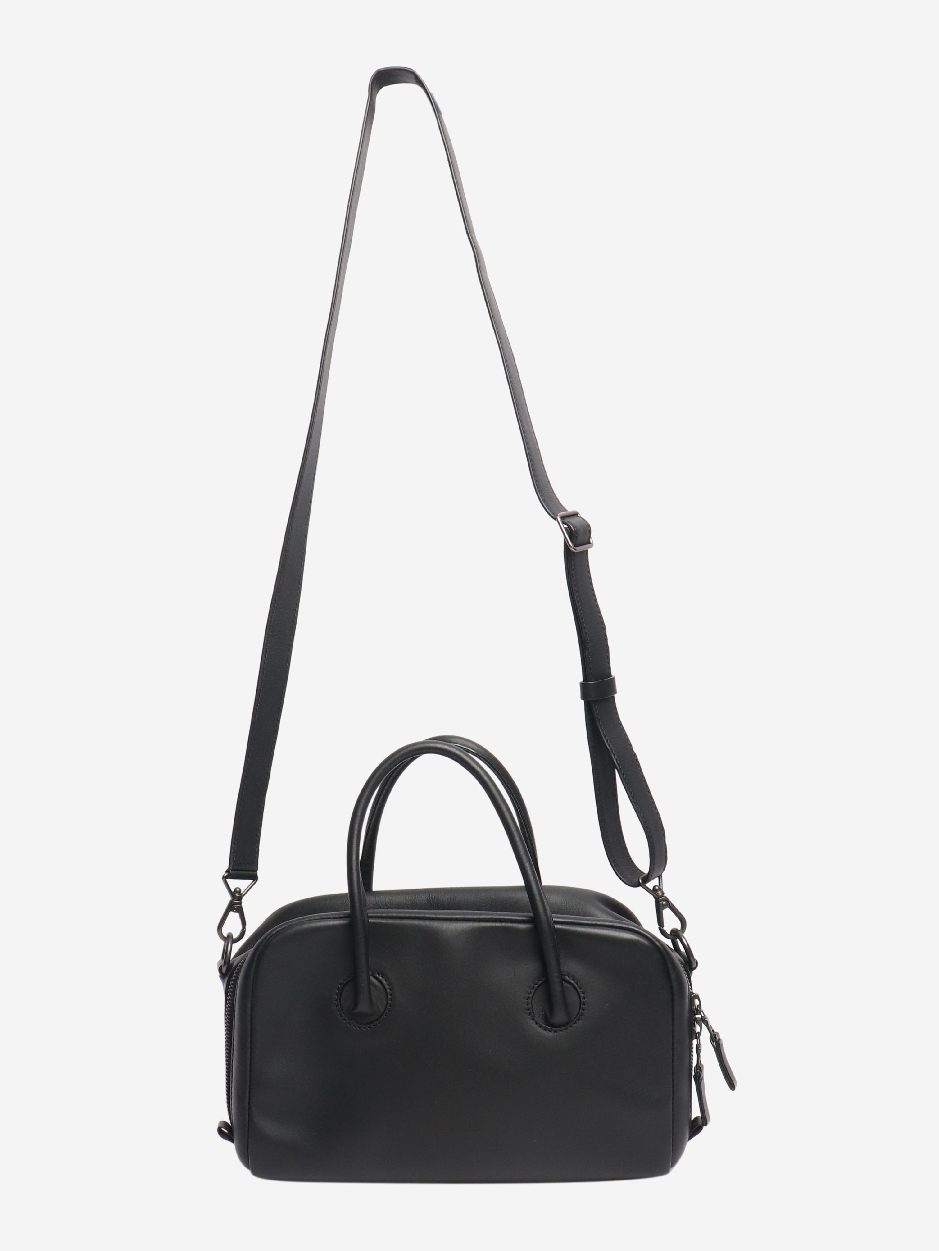 Black leather 2way crossbody bag Cross-body bags Isaac Reina 
