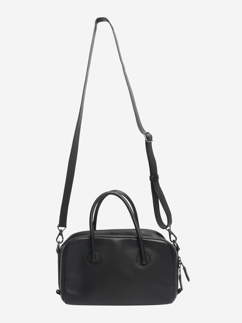Isaac Reina pre-owned black leather 2way crossbody bag – Sign of