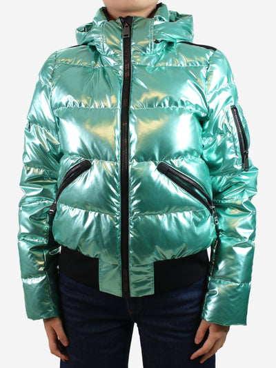Green bombardino down ski jacket - size UK 12 Coats & Jackets Goldbergh 