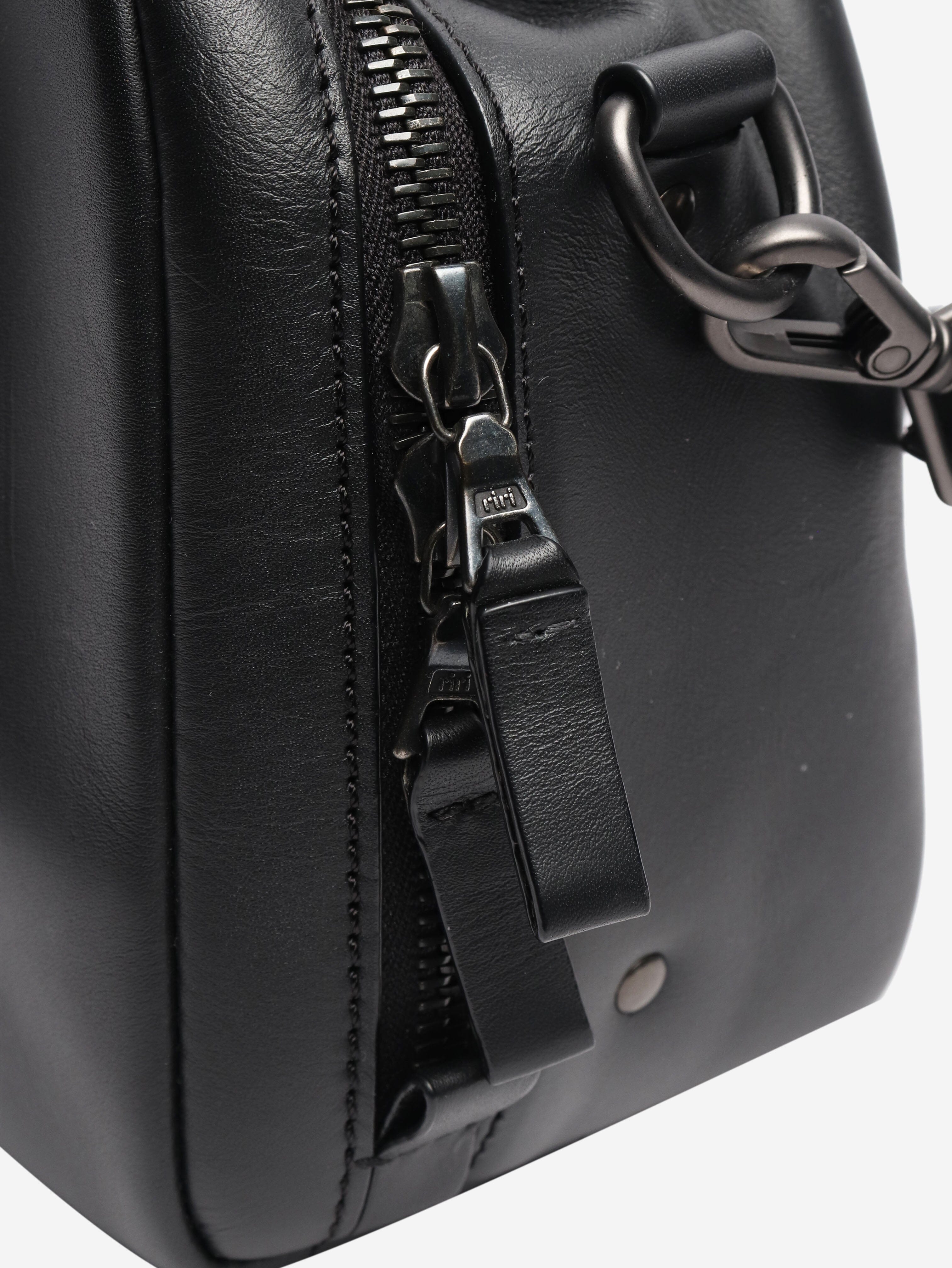 Black leather 2way crossbody bag Cross-body bags Isaac Reina 