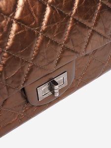 Chanel Brown 2010 maxi lambskin 2.55 bag